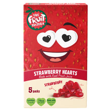 The Fruit Factory Strawberry Hearts 5 x 20g (100g)
