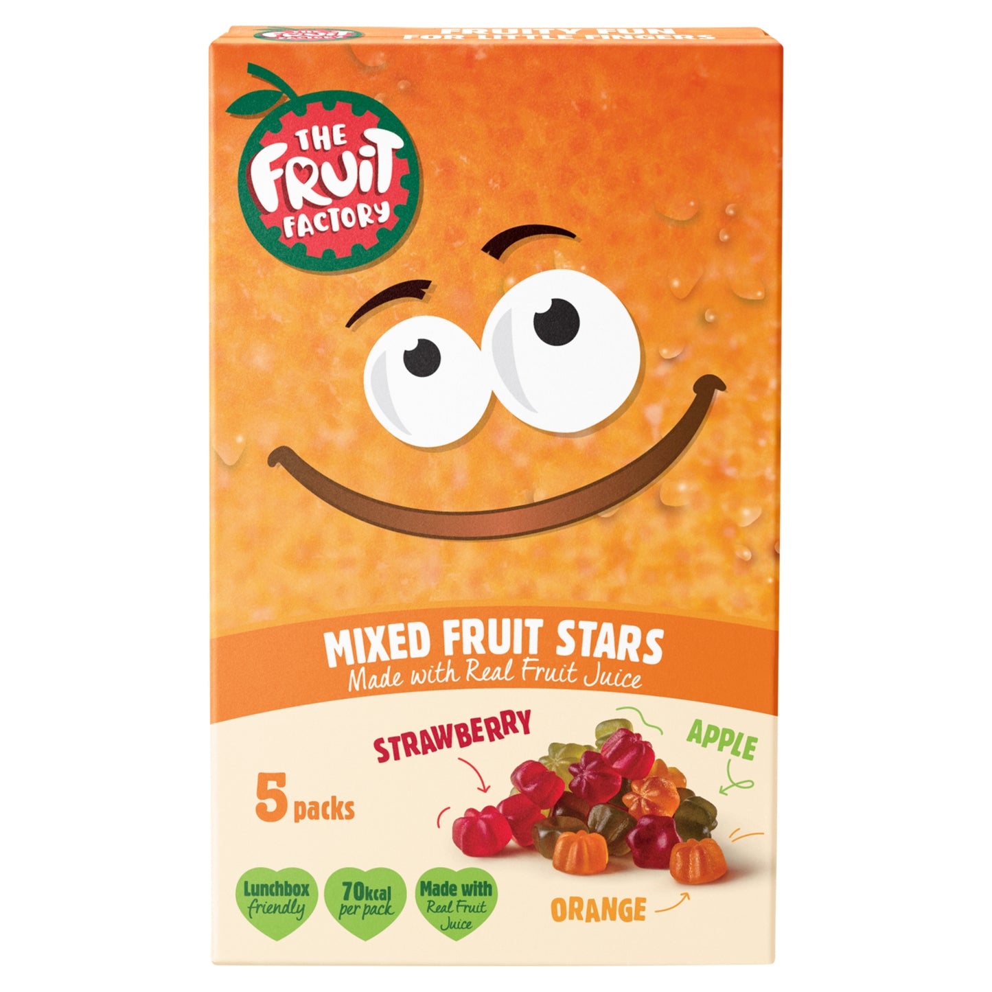 The Fruit Factory Mixed Fruit Stars 5 x 20g (100g)