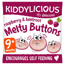 Kiddylicious Raspberry & Beetroot Melty Buttons 9+ Months 6g