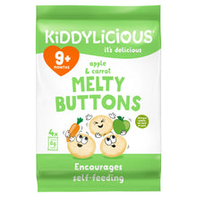 Kiddylicious Apple & Carrot Melty Buttons 9+ Months 5 x 6g (30g)