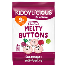 Kiddylicious Raspbery & Beetroot Melty Buttons 9+ Months 5 x 6g (30g)