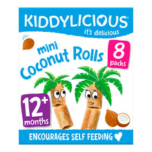 Kiddylicious Original Mini Coconut Rolls Baby Snacks 8x7g