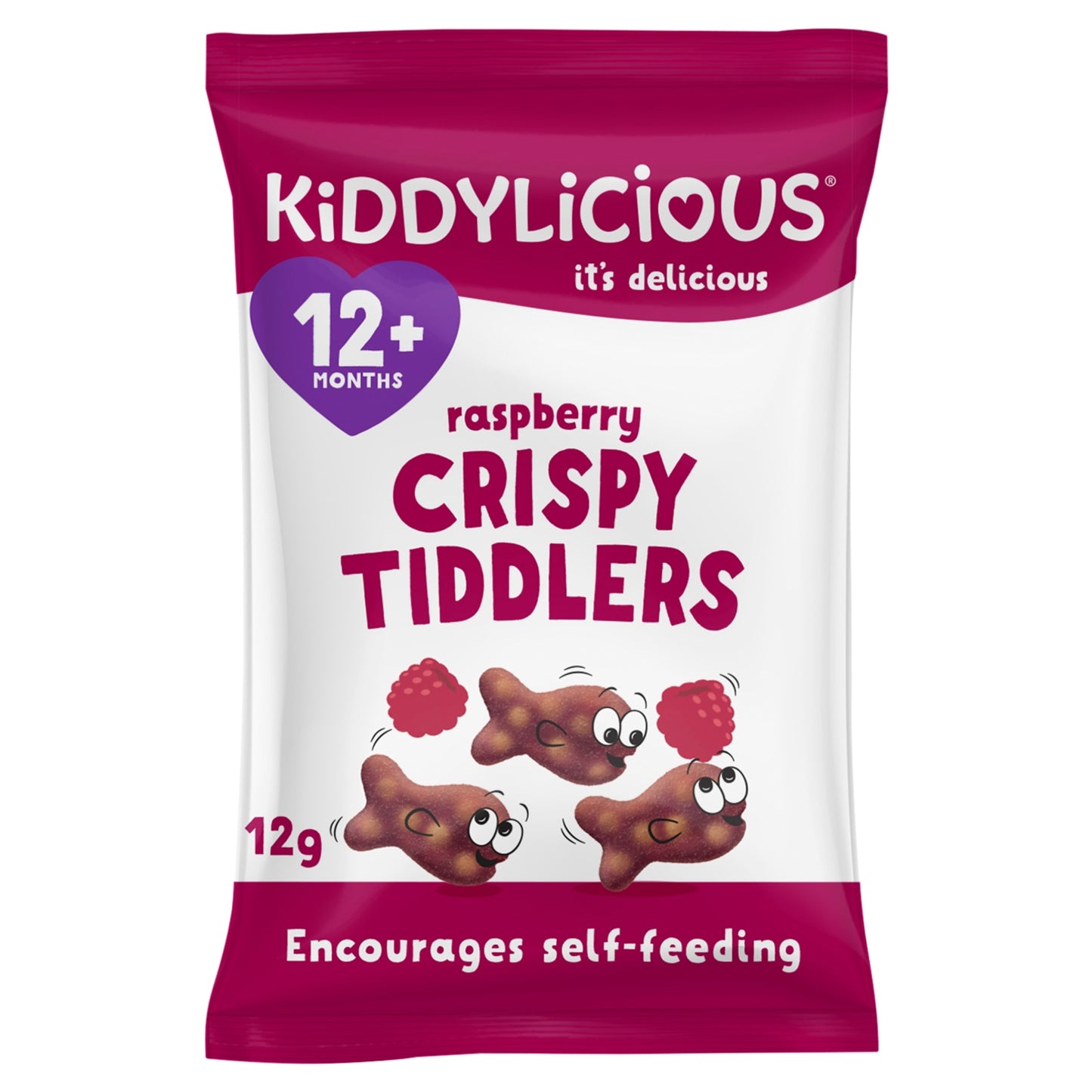 Kiddylicious Raspberry Crispy Tiddlers 12g