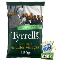 Tyrrells Sea Salt & Cider Vinegar Sharing Crisps 150g