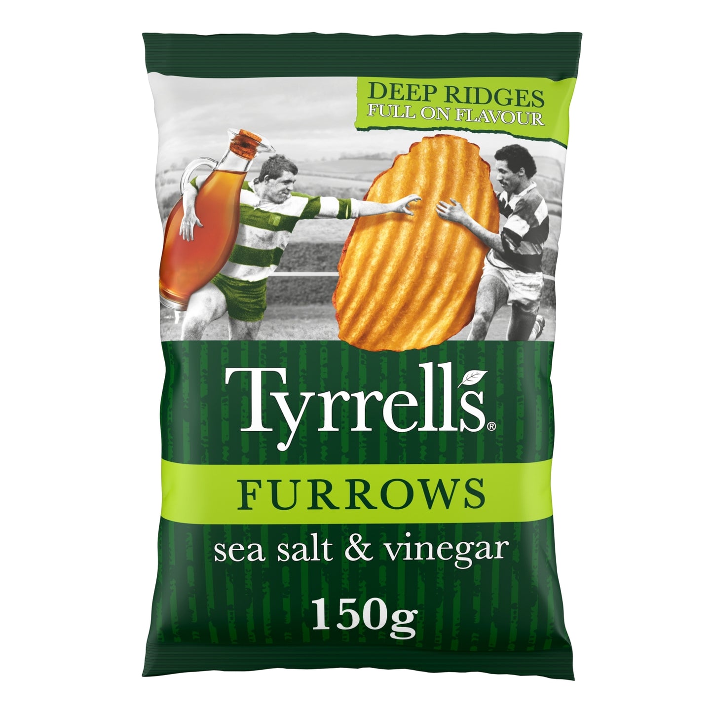 Tyrrells Tyrrells Furrows Sea Salt & Vinegar Sharing Crisps 150g