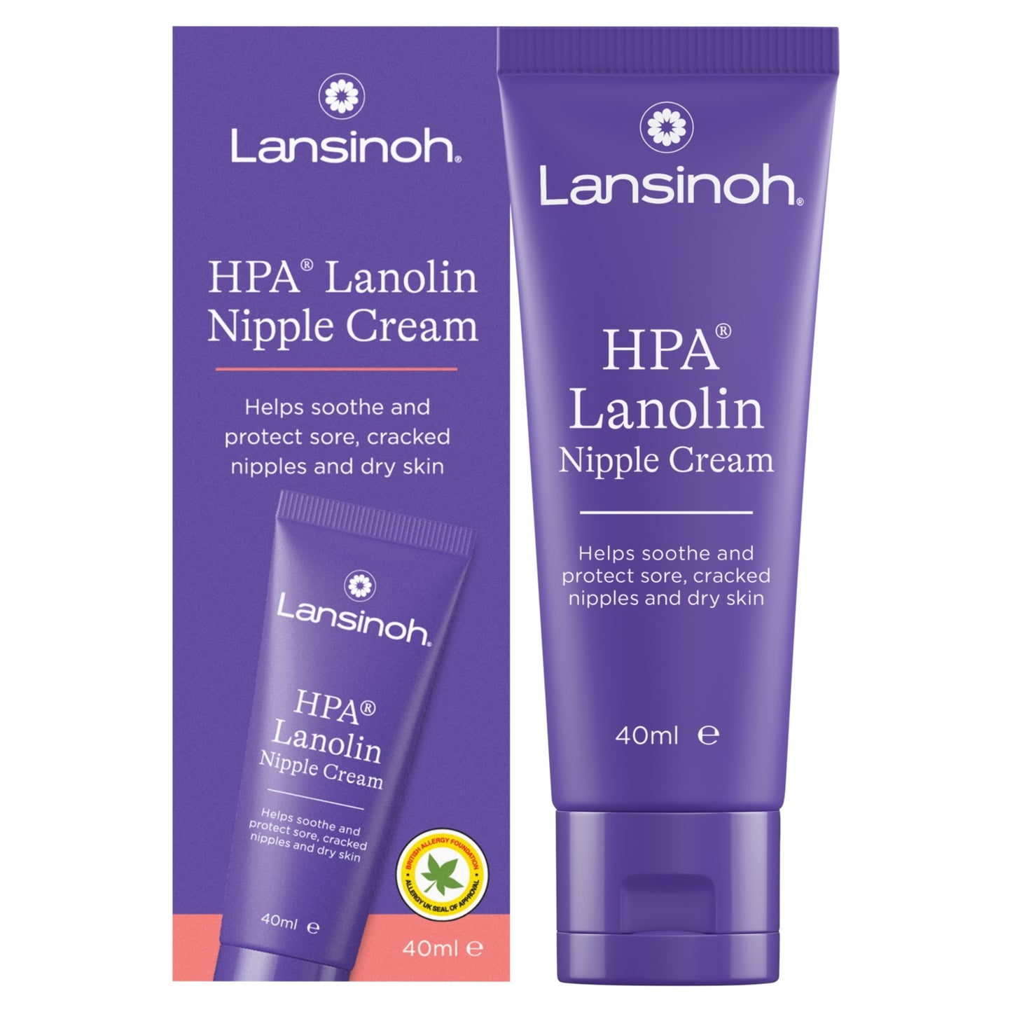 Lansinoh HPA Lanolin Nipple Cream - 40ml - Sore Nipples Breastfeeding Essentials