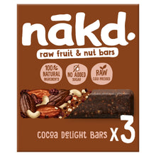 Nakd Cocoa Delight Fruit & Nut Bars 3 x 35g
