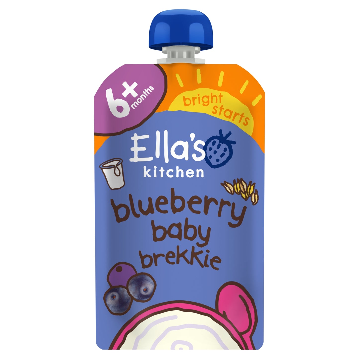 Ella's Kitchen Blueberry Baby Brekkie with Pear 6+ Months 100g