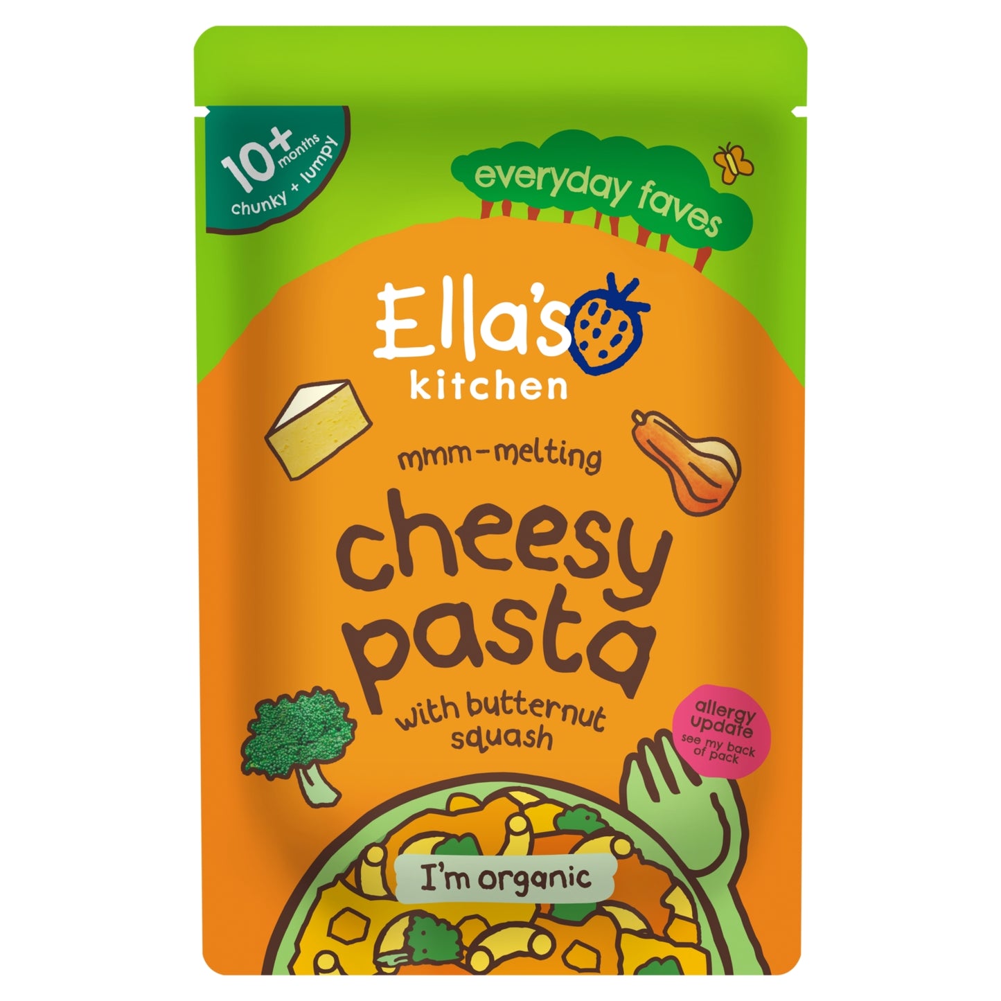 Ella's Kitchen Cheesy Pasta with Butternut Squash 10+ Months 190g