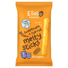 Ella's Kitchen Sweetcorn + Carrot Melty Sticks 7+ Months 16g