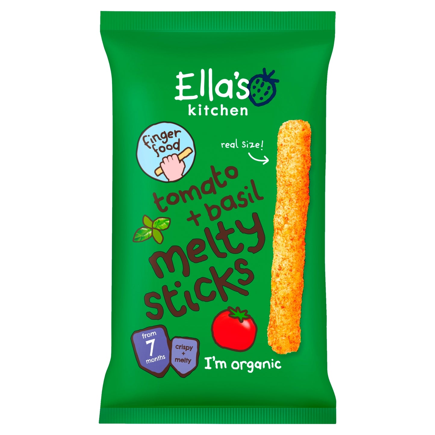 Ella's Kitchen Tomato + Basil Melty Sticks from 7 Months 16g
