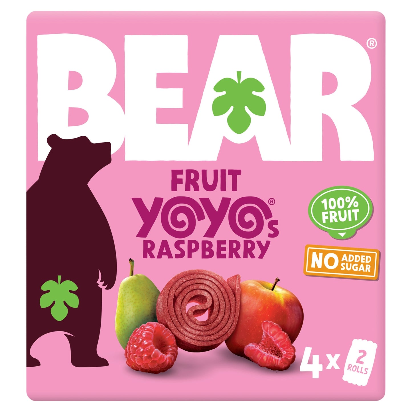 BEAR Fruit Yoyos Raspberry 4 x 20g