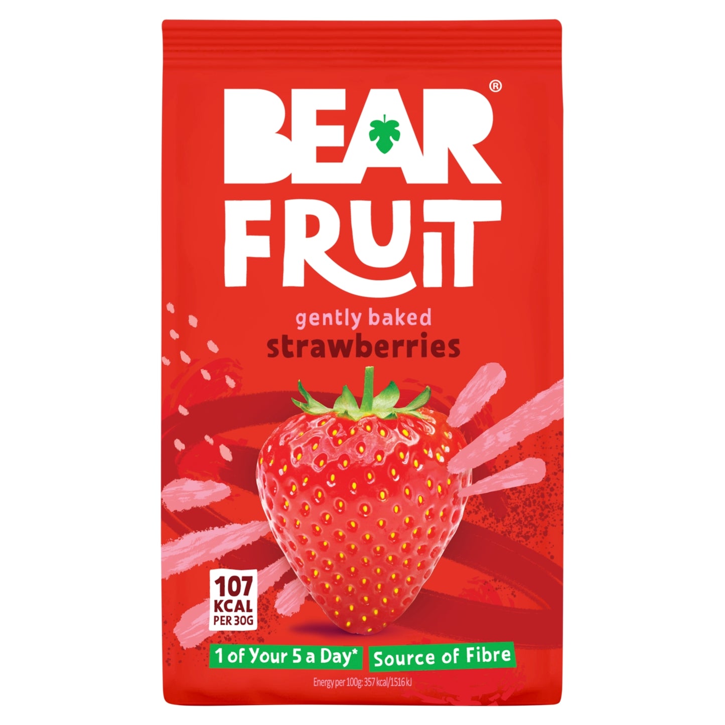 BEAR Fruit Gently Baked Strawberries 90g