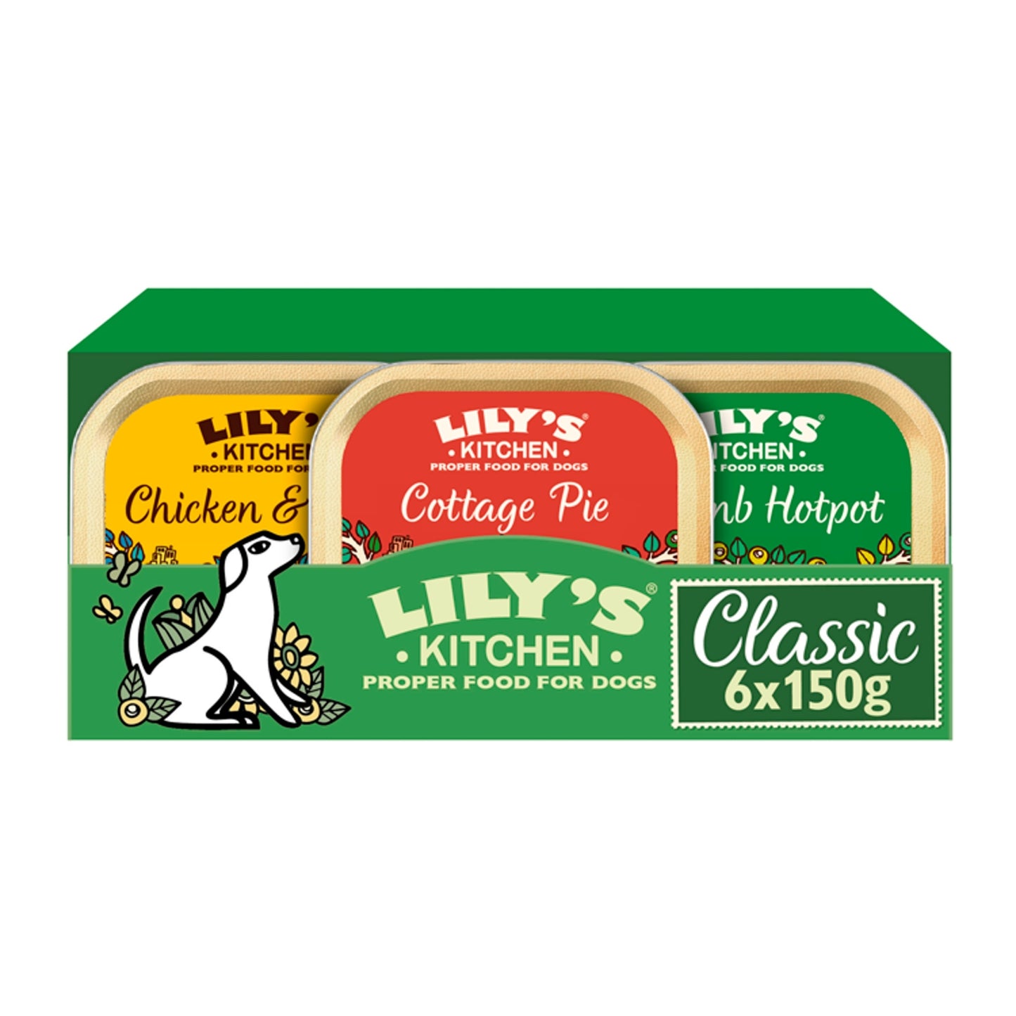 Lily's Kitchen Classic Dinners Multipack Adult Wet Dog Food 6 x 150g