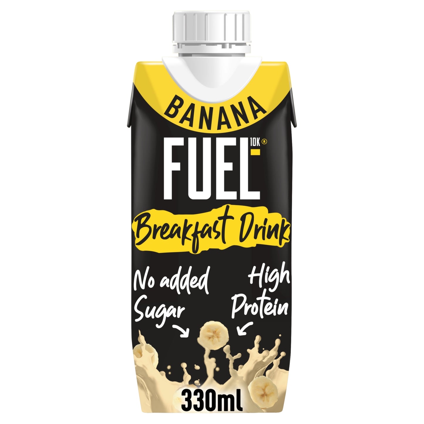 FUEL10K Banana High Protein Milk Breakfast Shake Drink 330ml