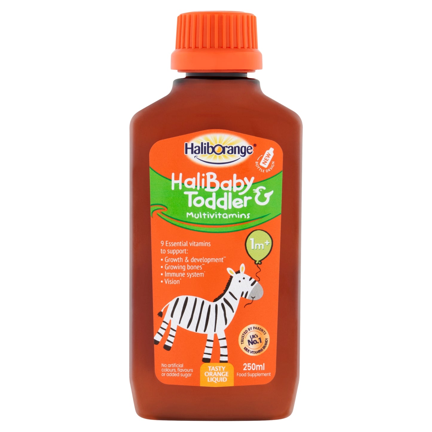 Haliborange Halibaby & Toddler Multivitamins Food Supplement Tasty Orange Liquid 1m+ 250ml