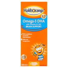 Haliborange Omega-3 DHA Orange Flavour Liquid 300ml 3-12 Years