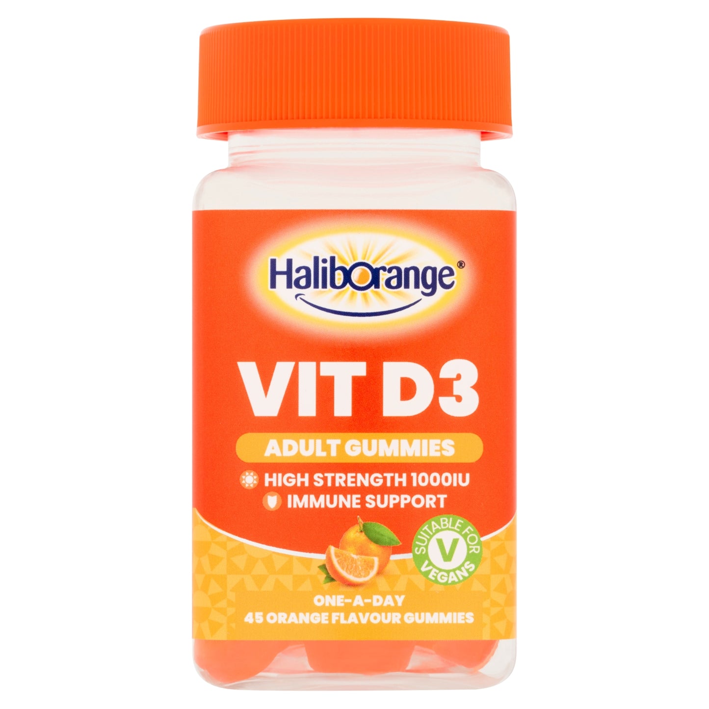 Haliborange Vit D3 45 Orange Flavour Gummies