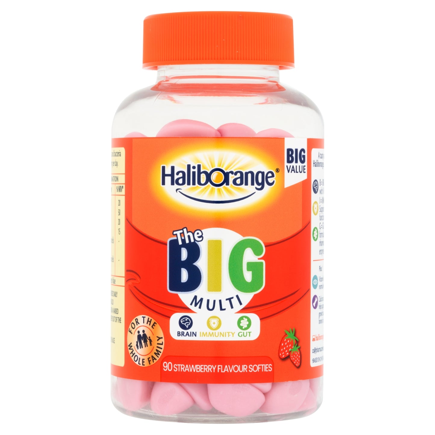 Haliborange The Big Multi 90 Strawberry Flavour Softies