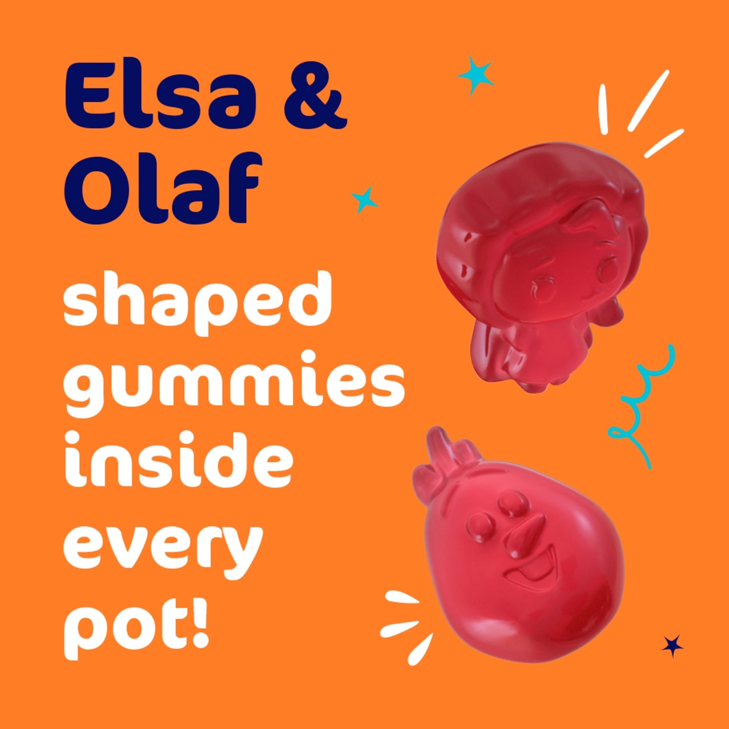 Haliborange Disney Frozen Multivitamins 60 Character Shaped Strawberry Flavour Softies for Kids 3+