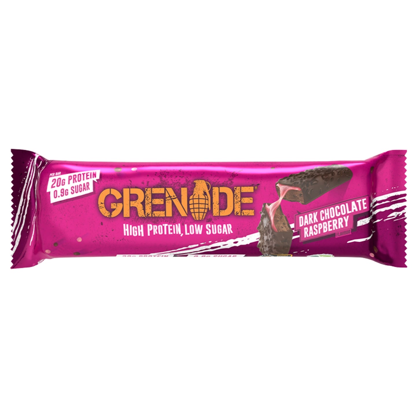Grenade Protein Bar Dark Chocolate Raspberry Flavour 60g