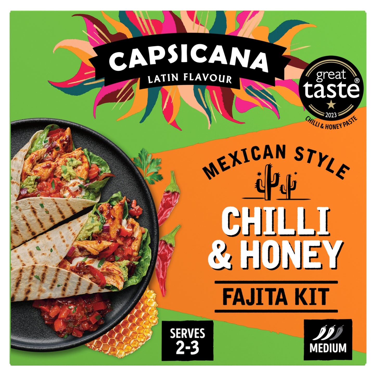 Capsicana Latin Flavour Mexican Style Chilli & Honey Fajita Kit 335g