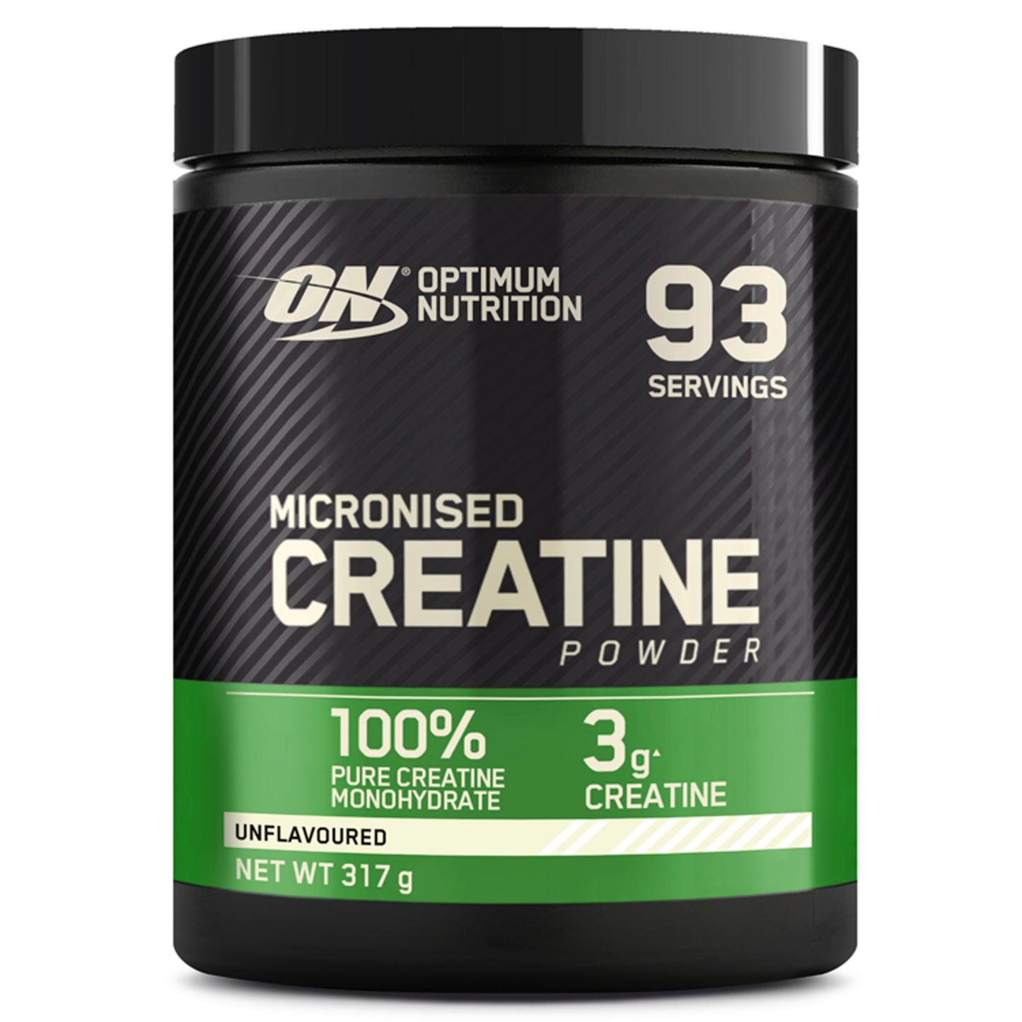 Optimum Nutrition Micronised Creatine Powder, Unflavoured, 93 servings, 317g