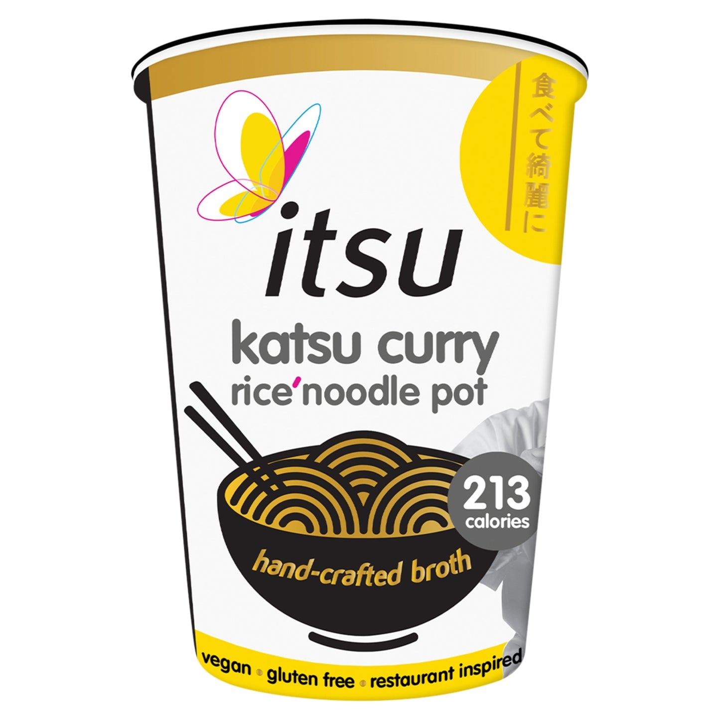Itsu katsu curry instant noodles & broth pot 63g