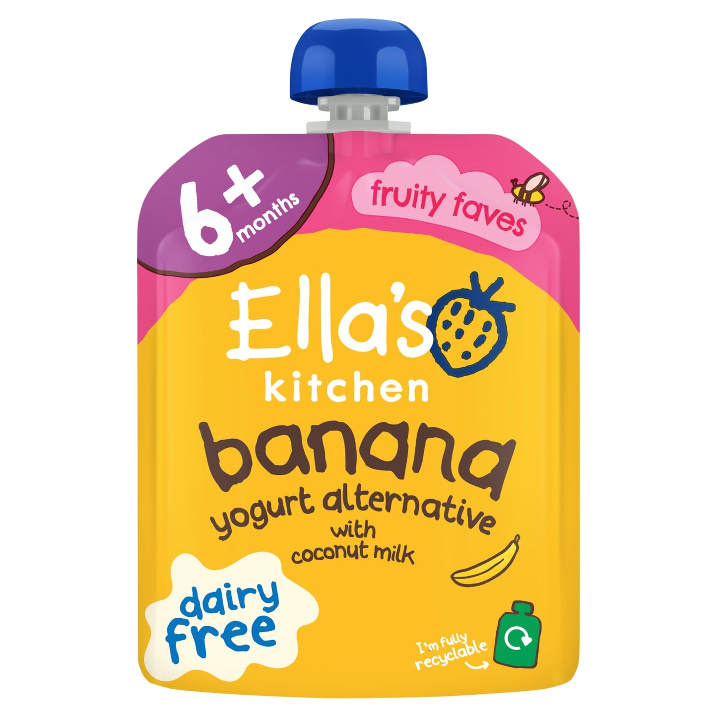 Ella's Kitchen Dairy Free Banana Yogurt Alternative 6+ Months 90g