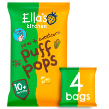 Ella's Kitchen Peas + Sweetcorn Puff Pops from 10 Months 4 x 9g (36g)