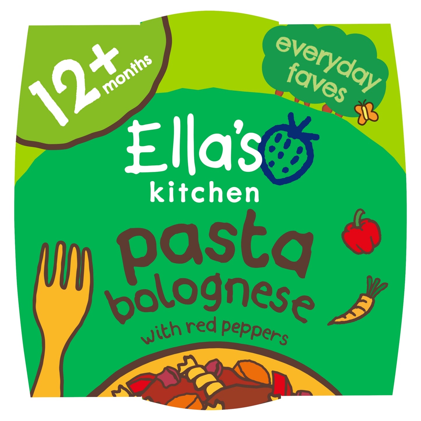 Ella's Kitchen Ella's kitchen Pasta Bolognese with Red Peppers 12+ Months 200g