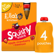 Ella's Kitchen Apple Strawberry + Beetroot Squishy Snack 4 x 100g (400g)