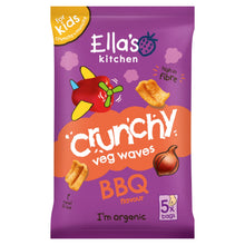 Ella's Kitchen BBQ Flavour Crunchy Veg Waves 5 x 10g (50g)