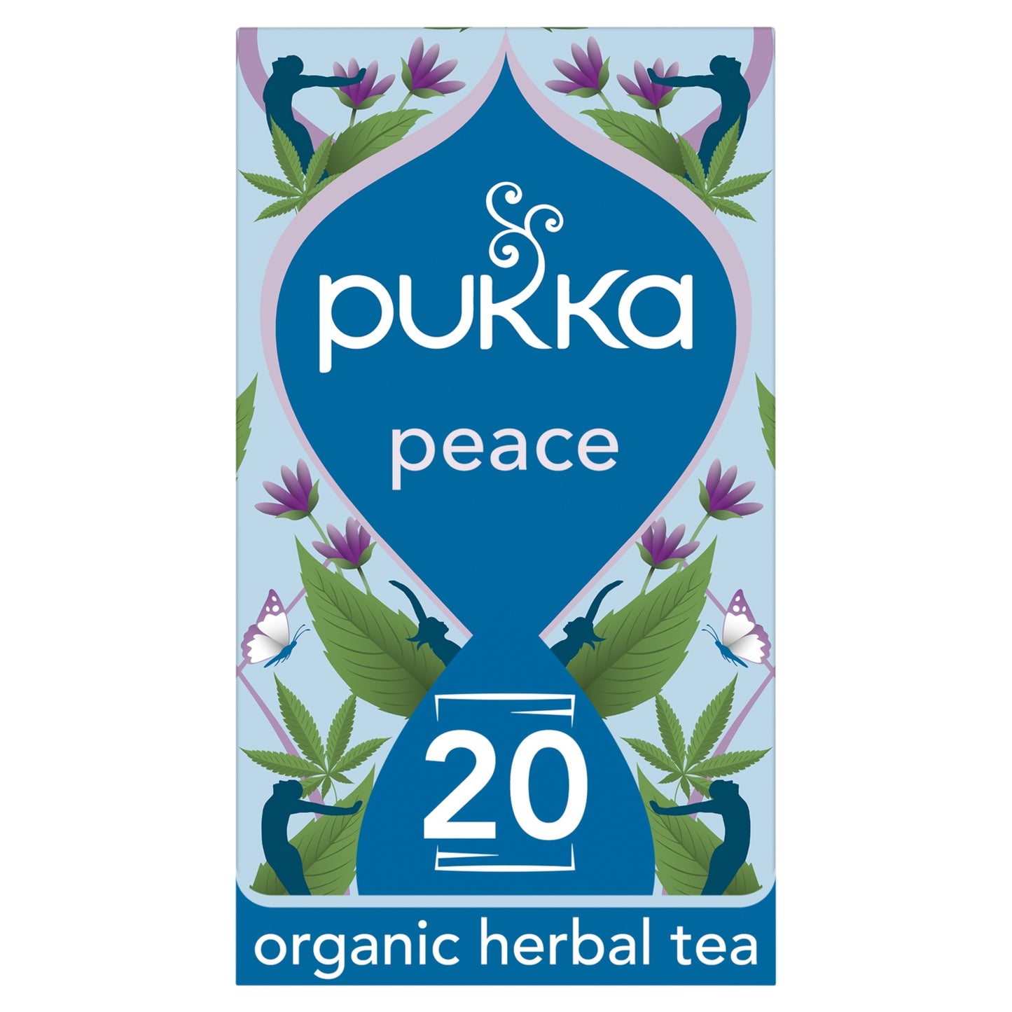 Pukka Organic Peace Tea With Chamomile 20 Home Compostable Herbal Tea Bags 30g