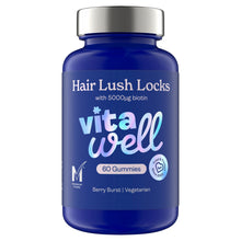 Vitawell 60 Hair Lush Locks Berry Burst Gummies