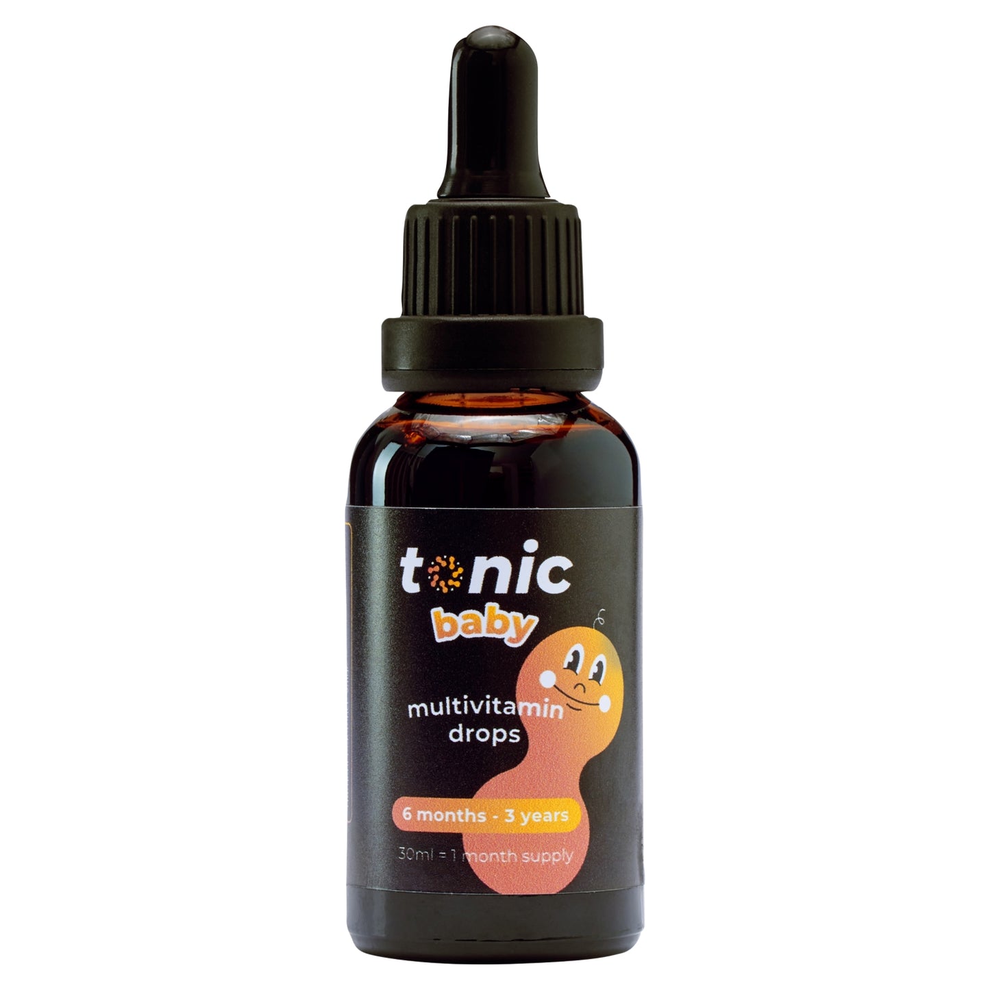 Tonic Baby Multivitamin Drops Peach & Banana Food Supplement 30ml