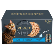 Encore Natural Wet Cat Food Fish Selection Broth 8 x 70g Tins