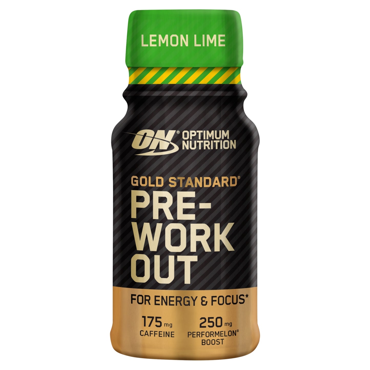 Optimum Nutrition Gold Standard Pre-Workout Energy Shot, Lemon Lime Flavour, single serve, 60ml