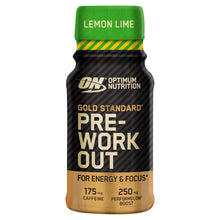 Optimum Nutrition Gold Standard Pre-Workout Energy Shot, Lemon Lime Flavour, single serve, 60ml