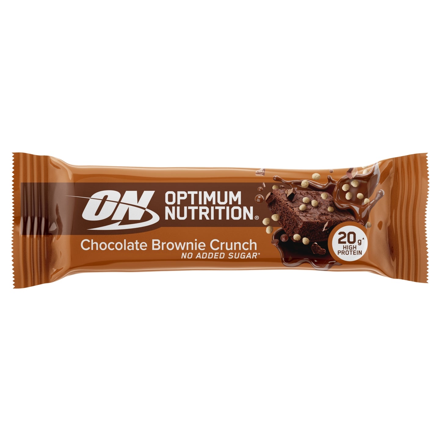 Optimum Nutrition Protein Bar, Chocolate Brownie Crunch Flavour, single serve, 65g