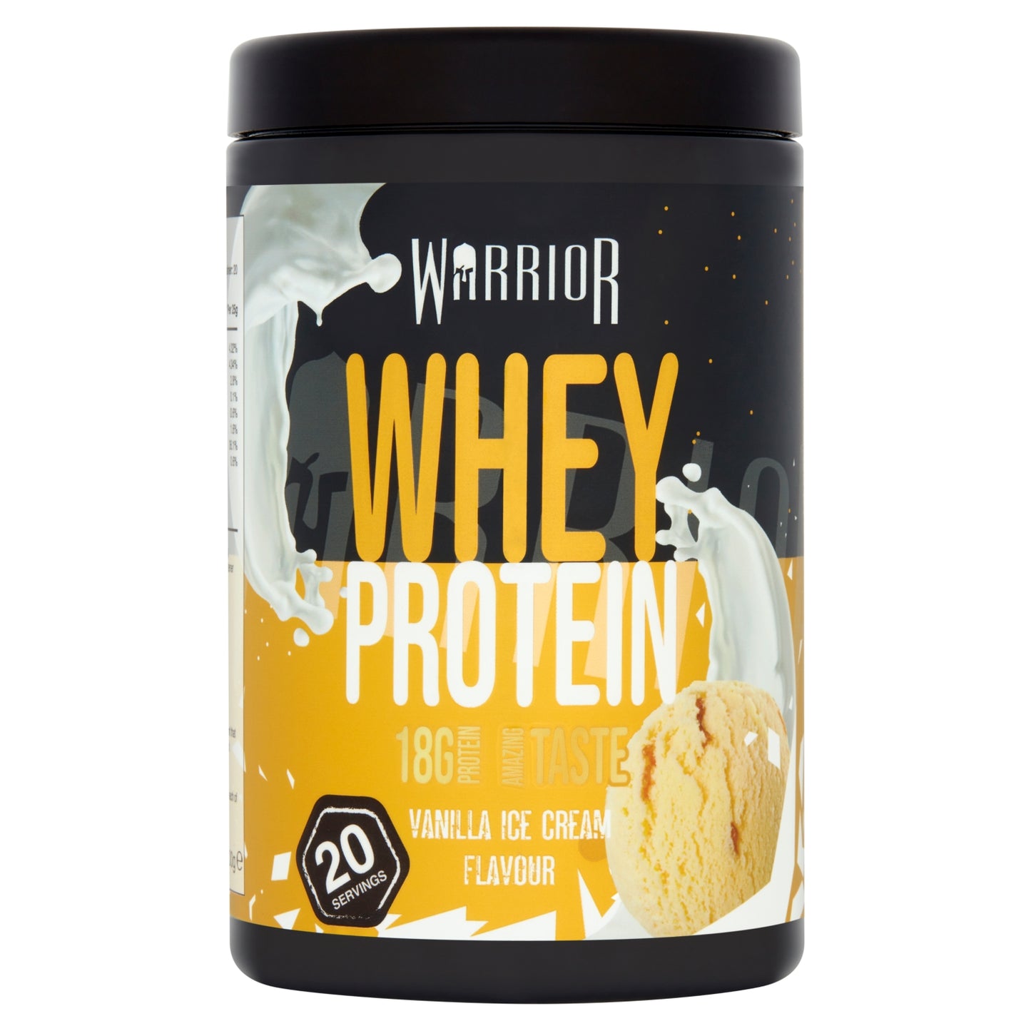 Warrior Whey Protein Vanilla Ice Cream Flavour 500g