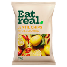 Eat Real Chilli & Lemon Lentil Chips Sharing 95g
