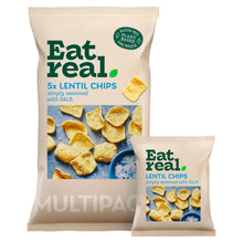 Eat Real Salted Lentil Multipack Chips 5 X18g
