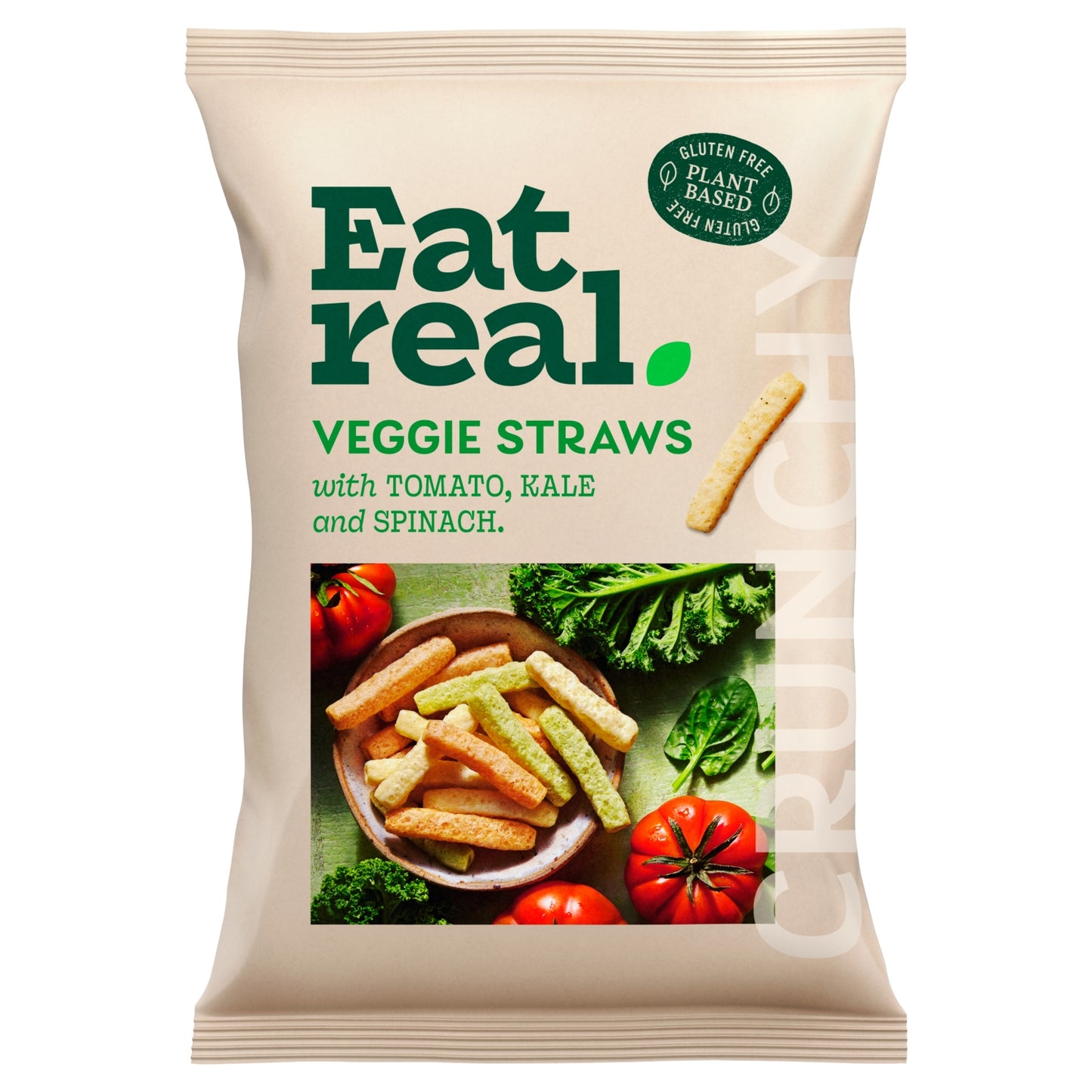 Eat Real Tomato, Kale & Spinach Veggie Straws Sharing 110g