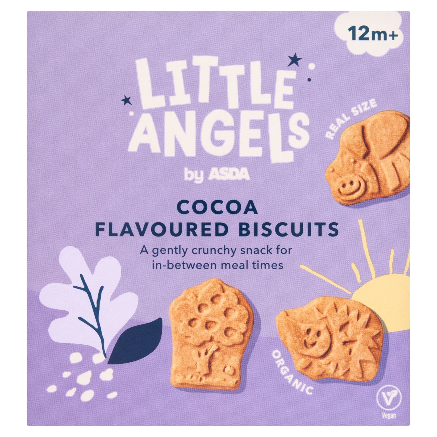 LITTLE ANGELS by ASDA ASDA Cocoa Flavoured Biscuits 12m+ 100g