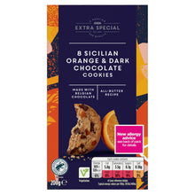 ASDA Extra Special Extra Special 8 Sicilian Orange & Dark Chocolate Cookies 200g