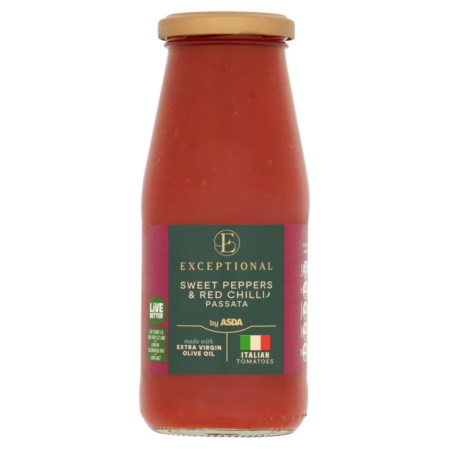 Exceptional by ASDA Sweet Peppers & Red Chilli Passata 430g
