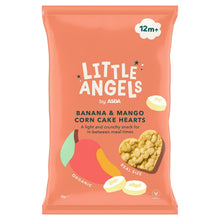ASDA Little Angels Little Angels Banana & Mango Corn Cake Hearts 12m+ 30g