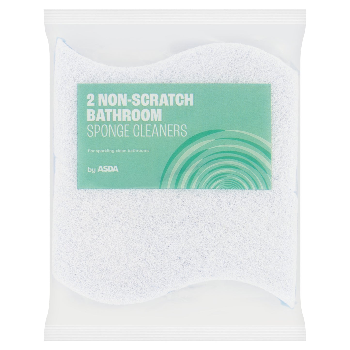 ASDA 2 Non-Scratch Bathroom Sponge Cleaners