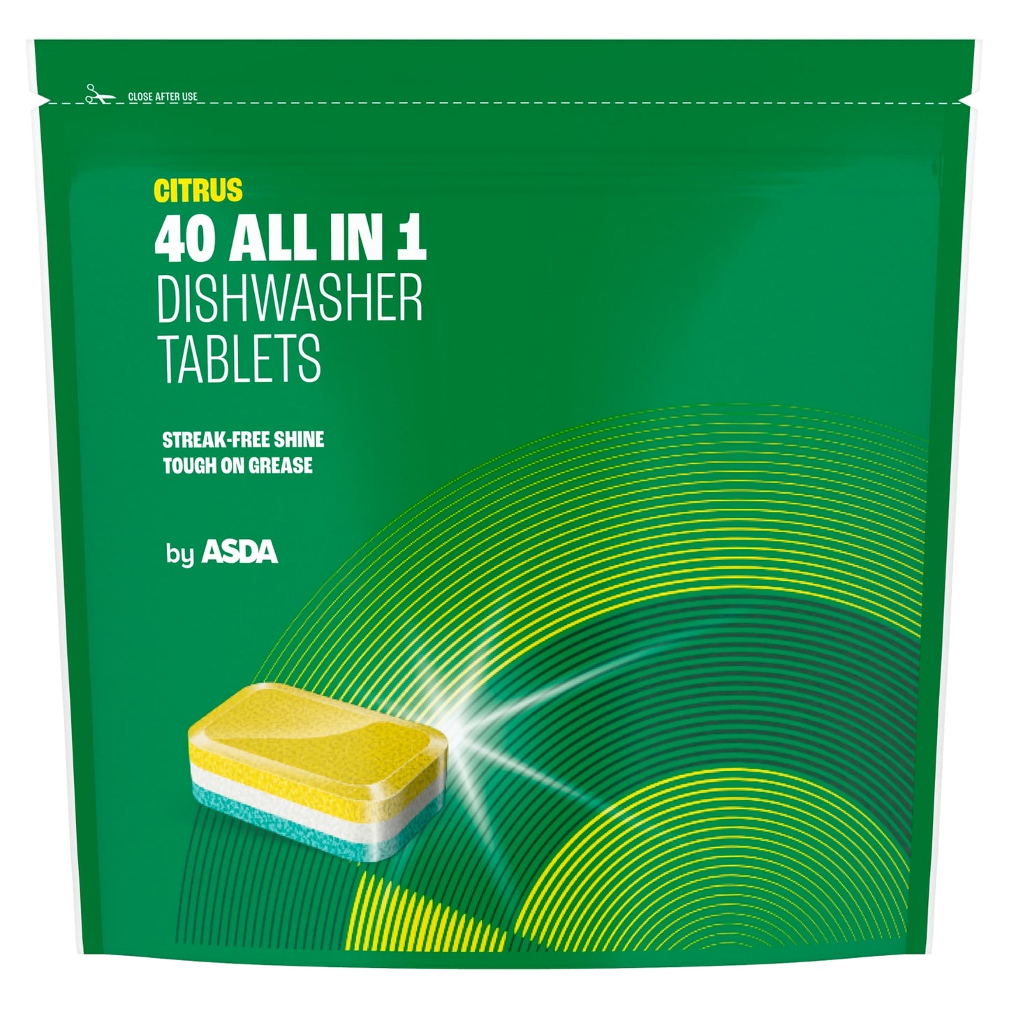ASDA All in 1 Citrus Dishwasher Tablets 40 x 14g (560g)